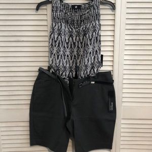 Blouse casual shorts